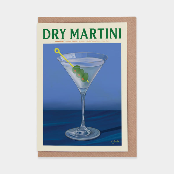 evermade Dry Martini Greetings Card