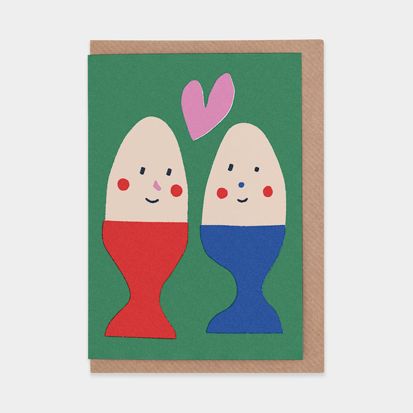 evermade Eggs Greetings Card by Sue Doeksen