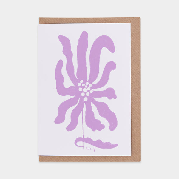 evermade Electric Lilac Greetings Card