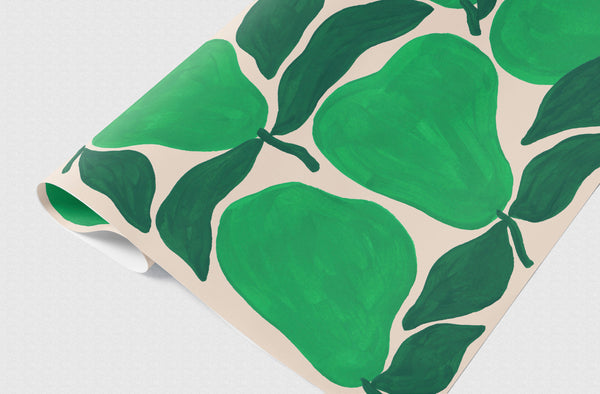 Evermade Green Pears Gift Wrap