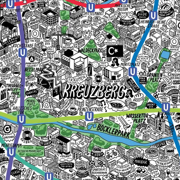 Evermade Hand Drawn Map Of Berlin