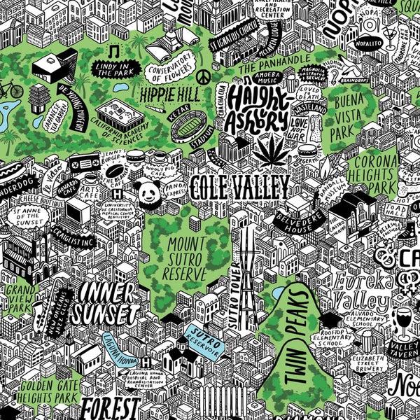 Evermade Hand Drawn Map Of San Francisco