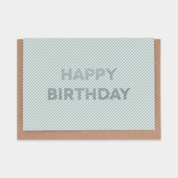 evermade Happy Birthday (Stripes)