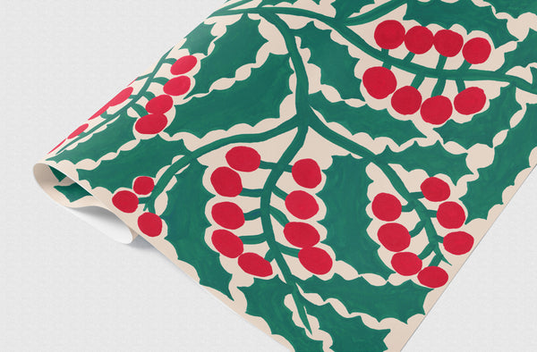 Evermade Holly Gift Wrap