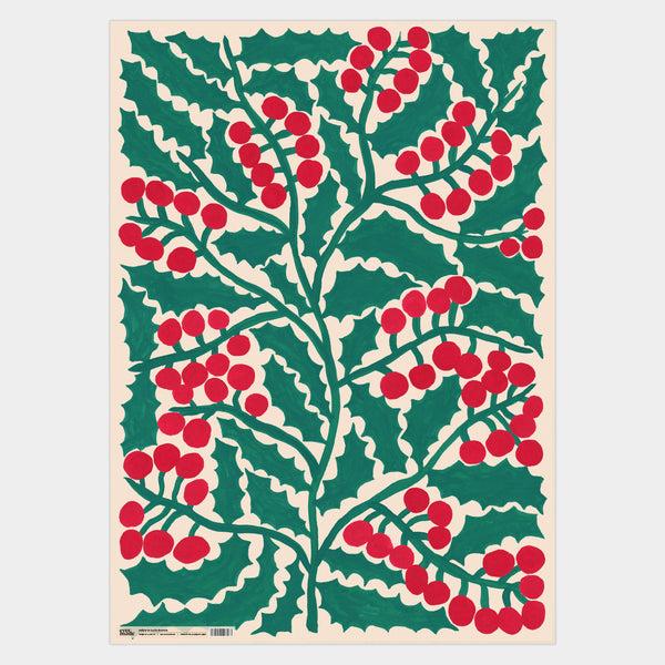 evermade Holly Gift Wrap
