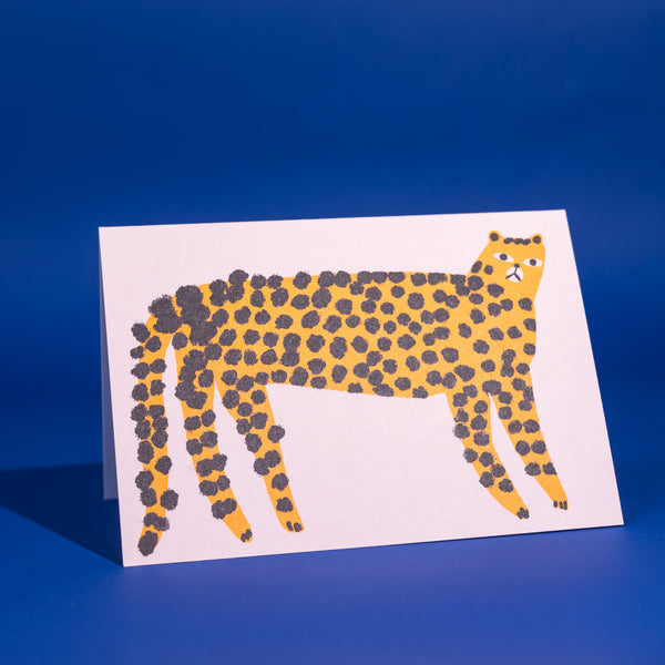 Evermade Leopard Greetings Card By Marcello Velho