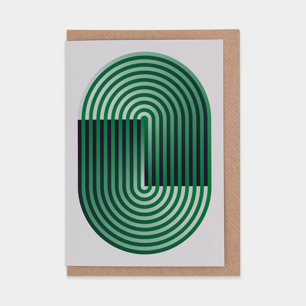 evermade Marathon - Green Greetings Card
