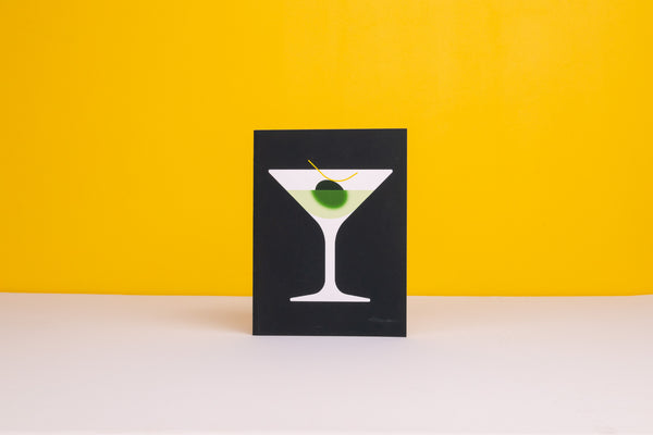 Evermade Martini Greetings Card By Giacomo Bagnara