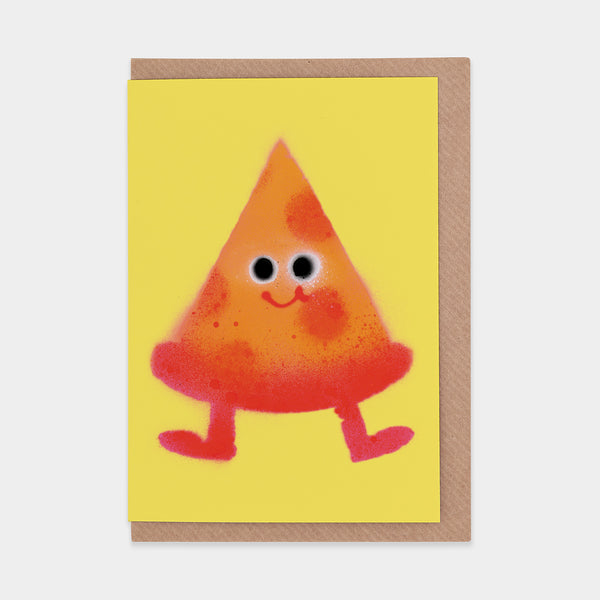 evermade Pizza Greetings Card by Jon Burgerman