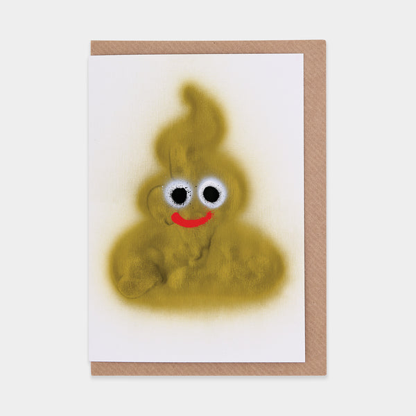 evermade Poop Greetings Card by Jon Burgerman
