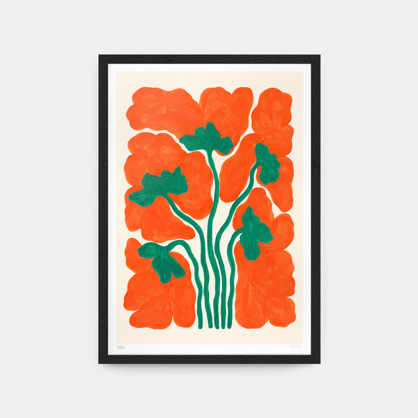 evermade Poppies Art Print by Liv Lee