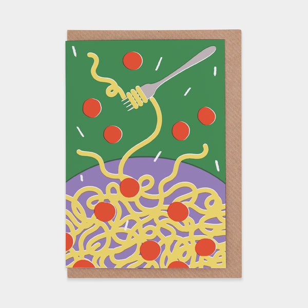 evermade Spaghetti Greetings Card