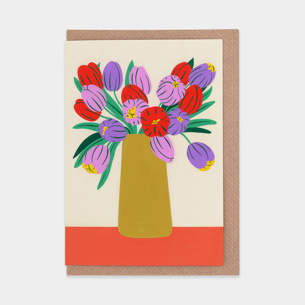 evermade Spring Flowers Greetings Card