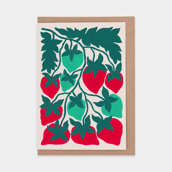 evermade Strawberries Greetings Card