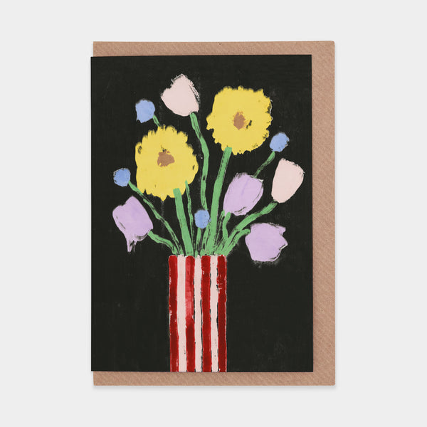 evermade Tulips Sunflowers & Thistles Greetings Card