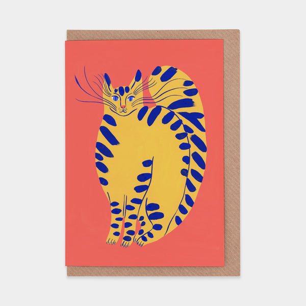 evermade Yellow Kitten Greetings Card