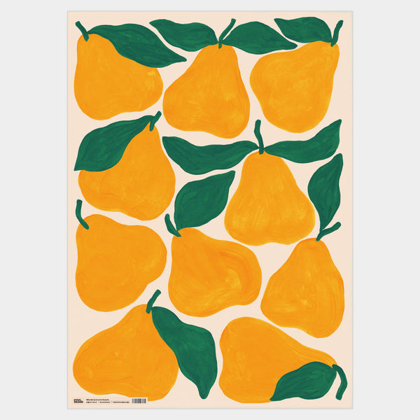 evermade Yellow Pears Gift Wrap