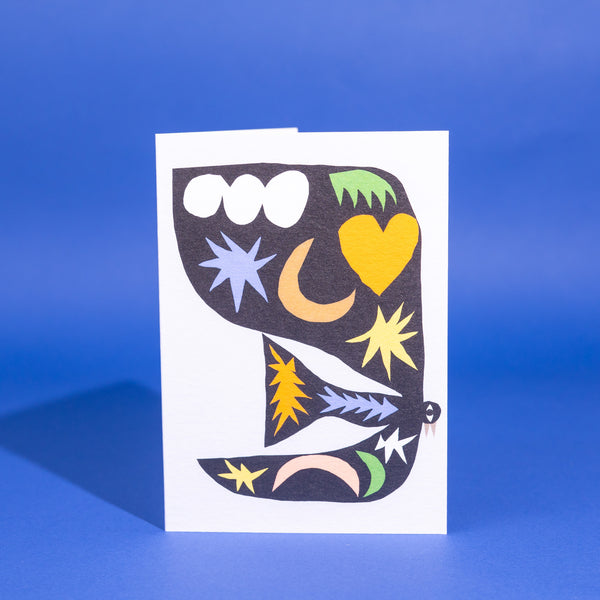 Evermade Shapes Bird Greetings Card By Marcello Velho