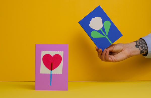 Evermade White Tulip Greetings Card By Giacomo Bagnara
