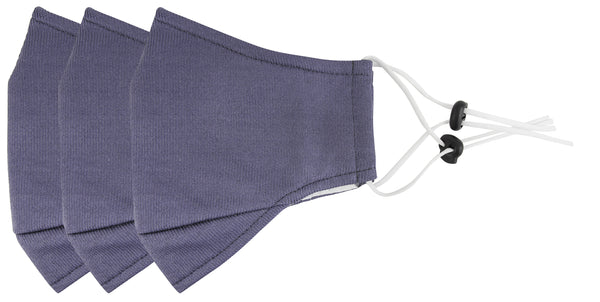 everplush company 3 Ply Reusable Face Mask Charcoal Large 3 Pack