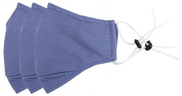 everplush company 3 Ply Reusable Face Mask Navy Blue Large 3 Pack