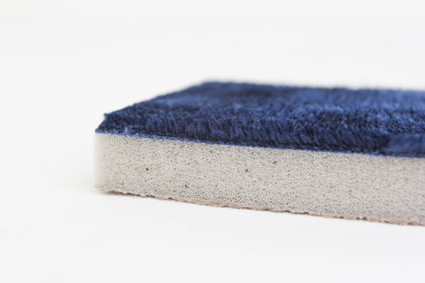 Everplush Company Activated Charcoal Memory Foam Bath Mat In Navy Blue 17 X 24 In