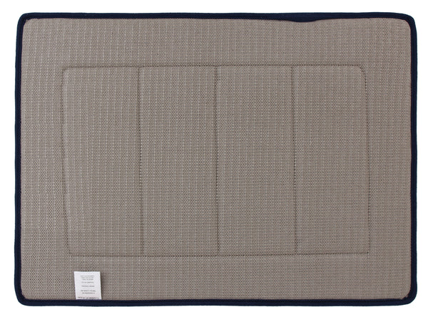 Everplush Company Activated Charcoal Memory Foam Bath Mat In Navy Blue 17 X 24 In