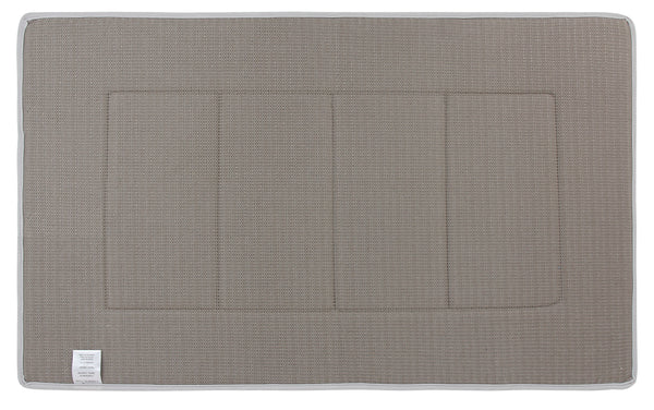 Everplush Company Activated Charcoal Memory Foam Bath Mat In Silver Large 21 X 34 In