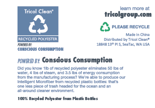 Everplush Company Certified Recycled Microfiber Cleaning Cloths 12 Pack 3 Colors