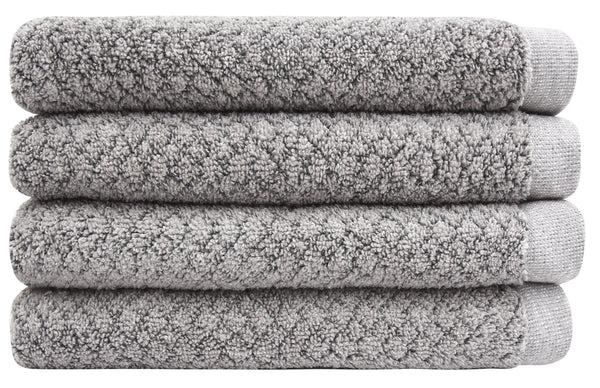 Everplush Company Chip Dye Towels - Hand Towel Set 4 Pack Granite