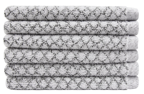Everplush Company Chip Dye Towels - Washcloths 6 Pack Marble