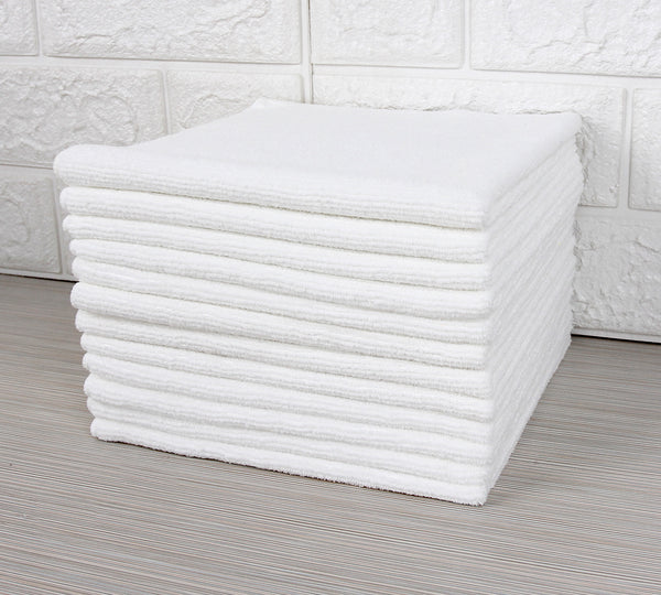 Everplush Company Commercial Grade Microfiber Cleaning Cloths 12 Pack - White For Spot Cleaning