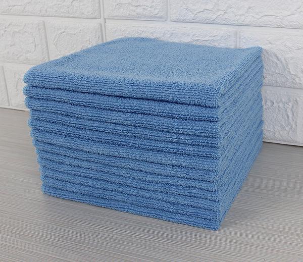 Everplush Company Commercial Grade Microfiber Cleaning Cloths 12 Pack - Blue For Everyday Cleaning