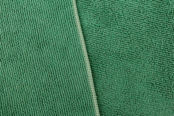Everplush Company Commercial Grade Microfiber Cleaning Cloths 12 Pack - Green For Kitchens & Food Service Environments