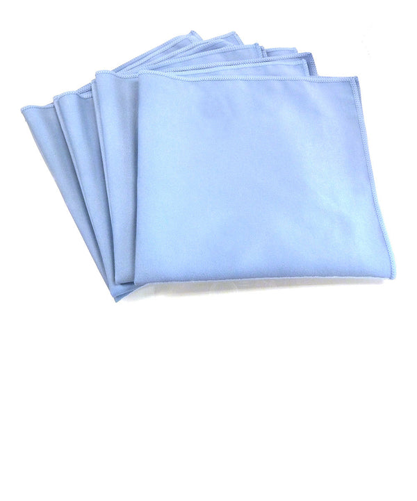 everplush company Commercial Grade Microfiber Glass Cloths 12 Pack - Blue