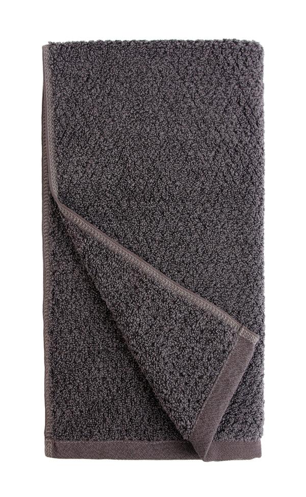 Everplush Company Diamond Jacquard Hand Towels - 4 Pack Charcoal (Dark Grey)