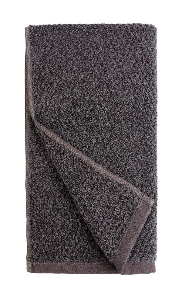 everplush company Diamond Jacquard Hand Towels - 4 Pack Charcoal (Dark Grey)