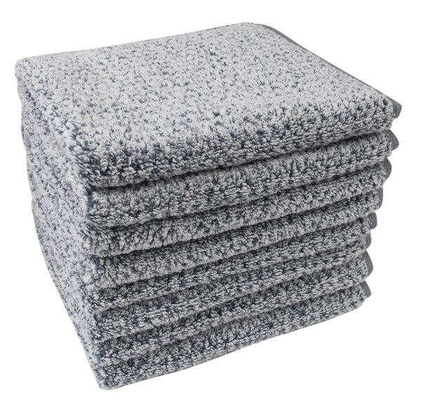 Everplush Company Diamond Jacquard Hand Towels - 4 Pack Dusk (Grey Blue)
