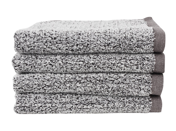 Everplush Company Diamond Jacquard Hand Towels - 4 Pack Grey