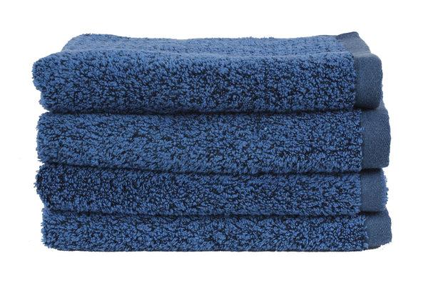 Everplush Company Diamond Jacquard Hand Towels - 4 Pack Navy Blue