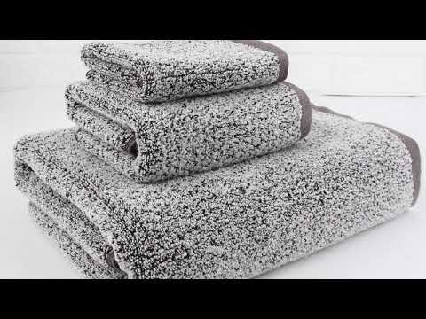 everplush Company Diamond Jacquard Towels 6 Piece Bath Towel Set Dusk (Grey Blue)