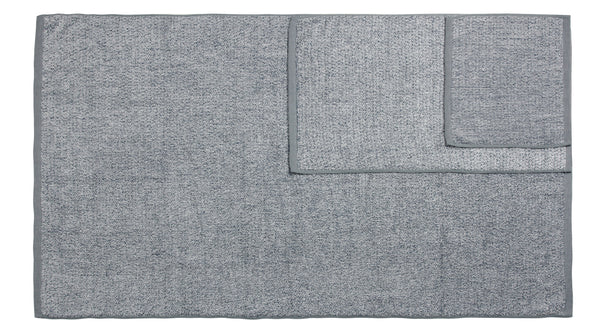 everplush Company Diamond Jacquard Towels 6 Piece Bath Towel Set Dusk (Grey Blue)