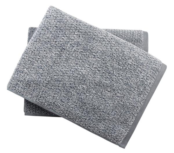 everplush company Diamond Jacquard Towels Bath Sheet - 2 Pack Dusk (Grey Blue)