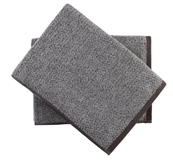everplush company Diamond Jacquard Towels Bath Sheet - 2 Pack Grey