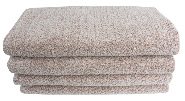 Everplush Company Diamond Jacquard Towels Bath Sheet - 2 Pack Khaki (Light Brown)