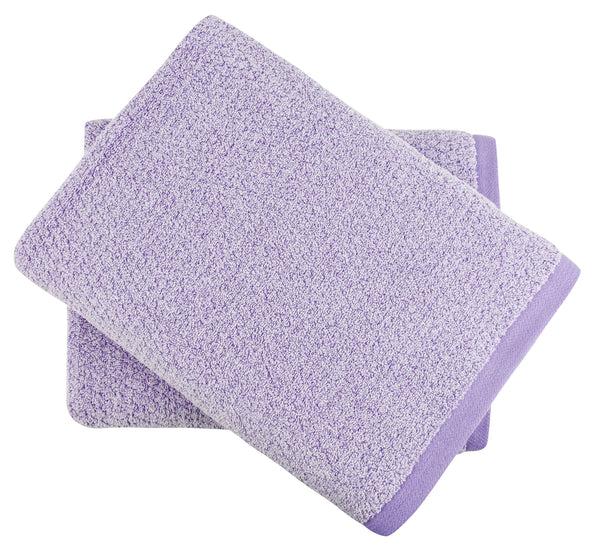 everplush company Diamond Jacquard Towels Bath Sheet - 2 Pack Lavender