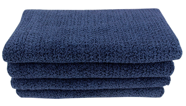 Everplush Company Diamond Jacquard Towels Bath Sheet - 2 Pack Navy Blue