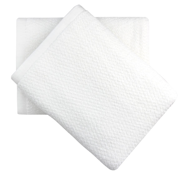 everplush company Diamond Jacquard Towels Bath Sheet - 2 Pack White