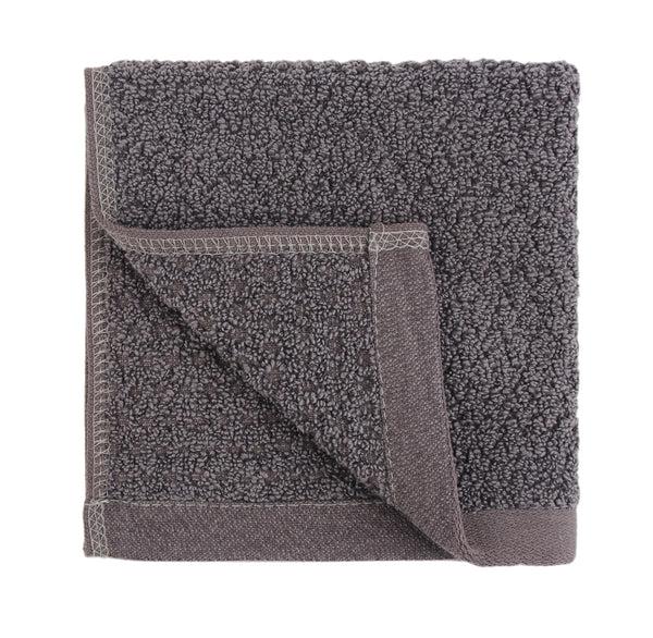 everplush company Diamond Jacquard Washcloths - 6 Pack Charcoal