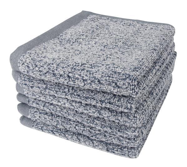 Everplush Company Diamond Jacquard Washcloths - 6 Pack Dusk (Grey Blue)